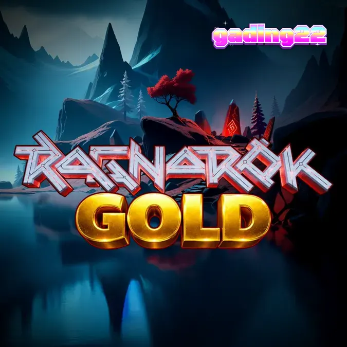 Tampilan visual grid 5x5 pada slot Ragnarok Gold dengan elemen mitologi Nordik.