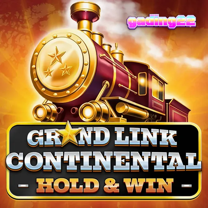 Tampilan visual slot Grand Link Continental dengan tema kereta api mewah